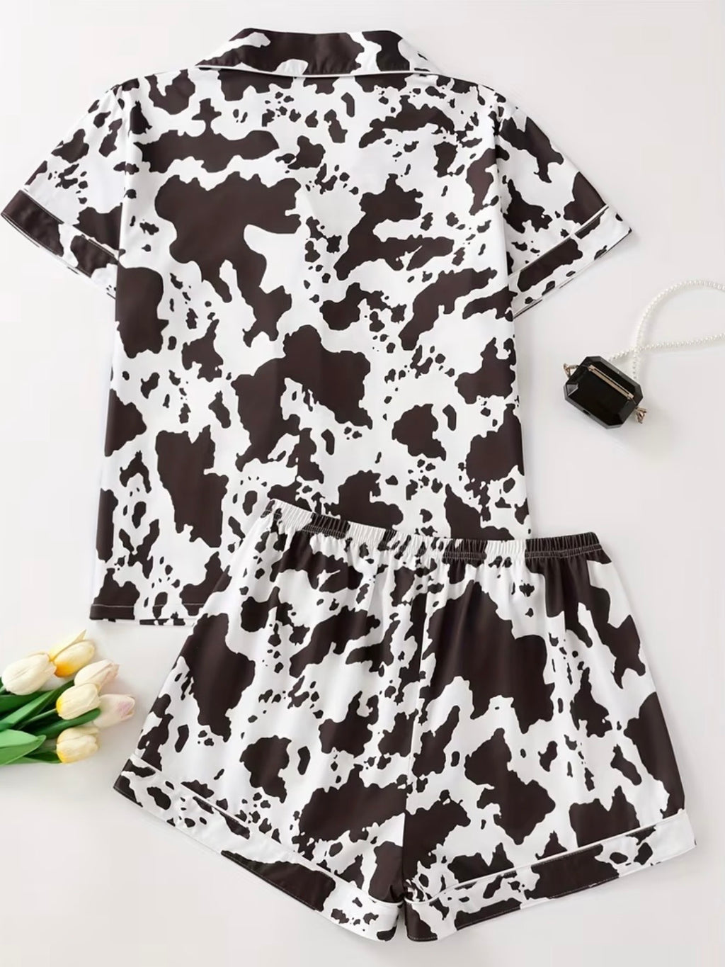 Brown Cow Print Pajamas