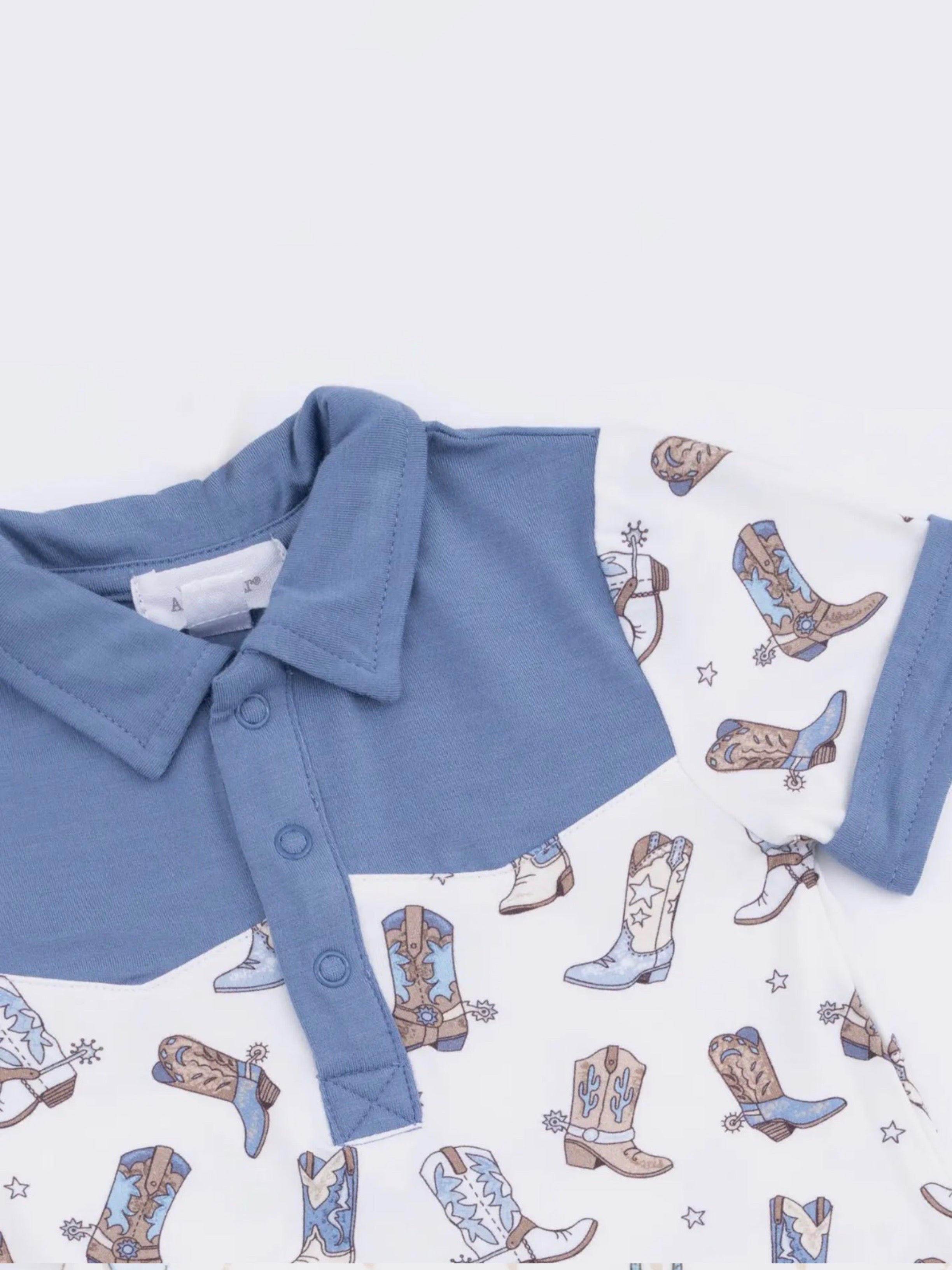 Cowboy Boots- Bodysuit Polo