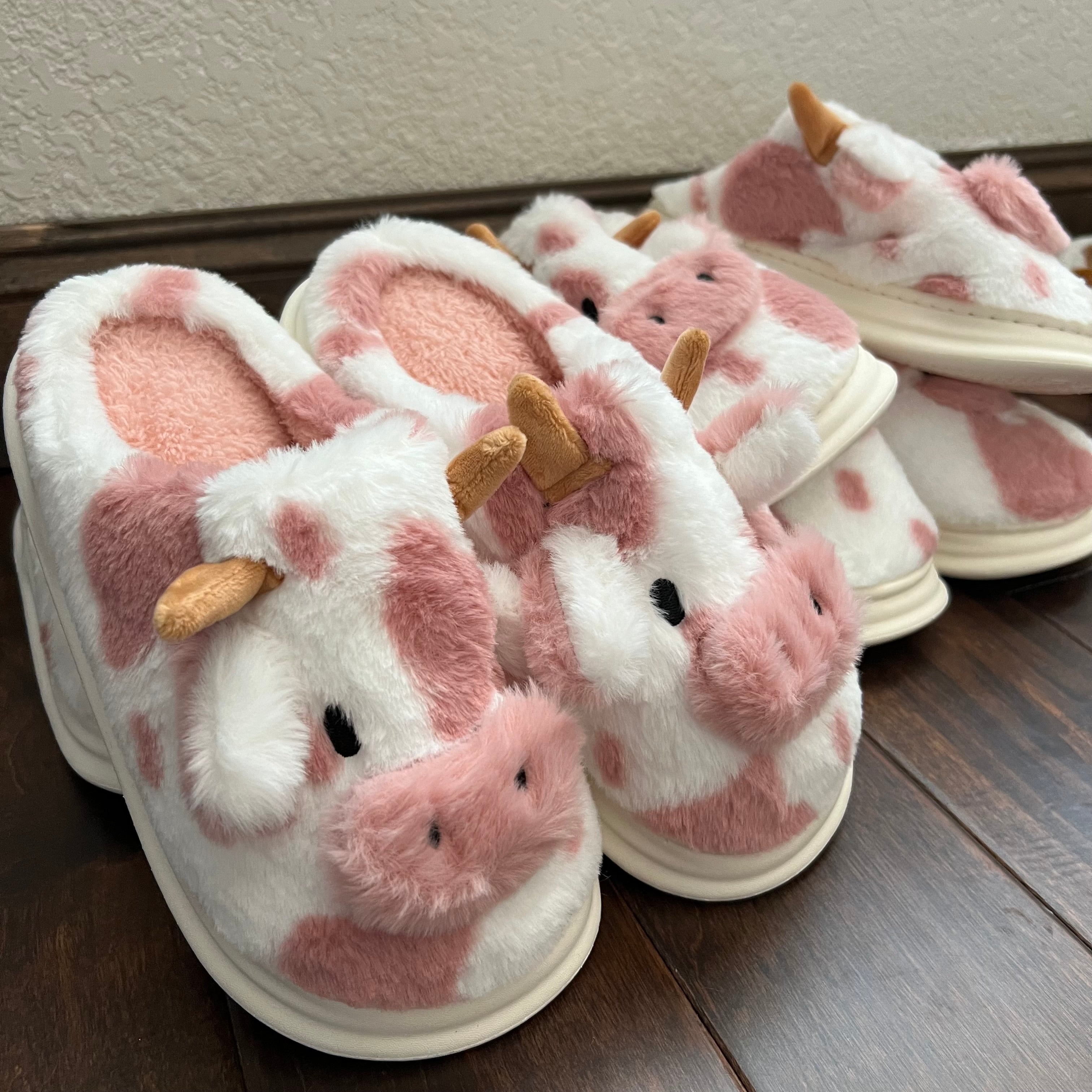 Cow Full Fleece Slippers
