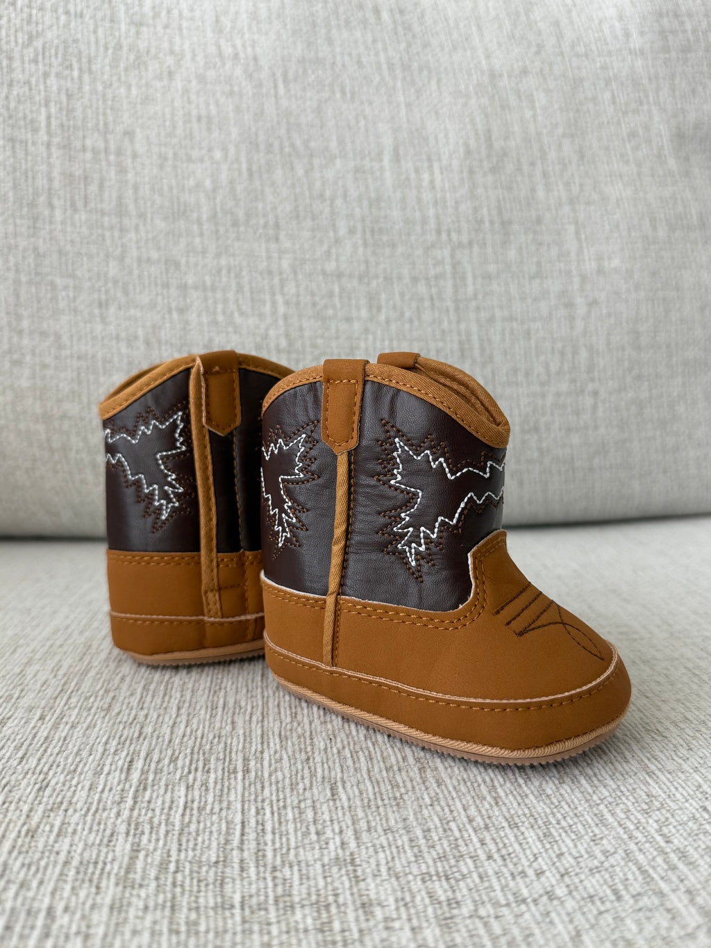 Baby Boy Cowboy Boots- Brown