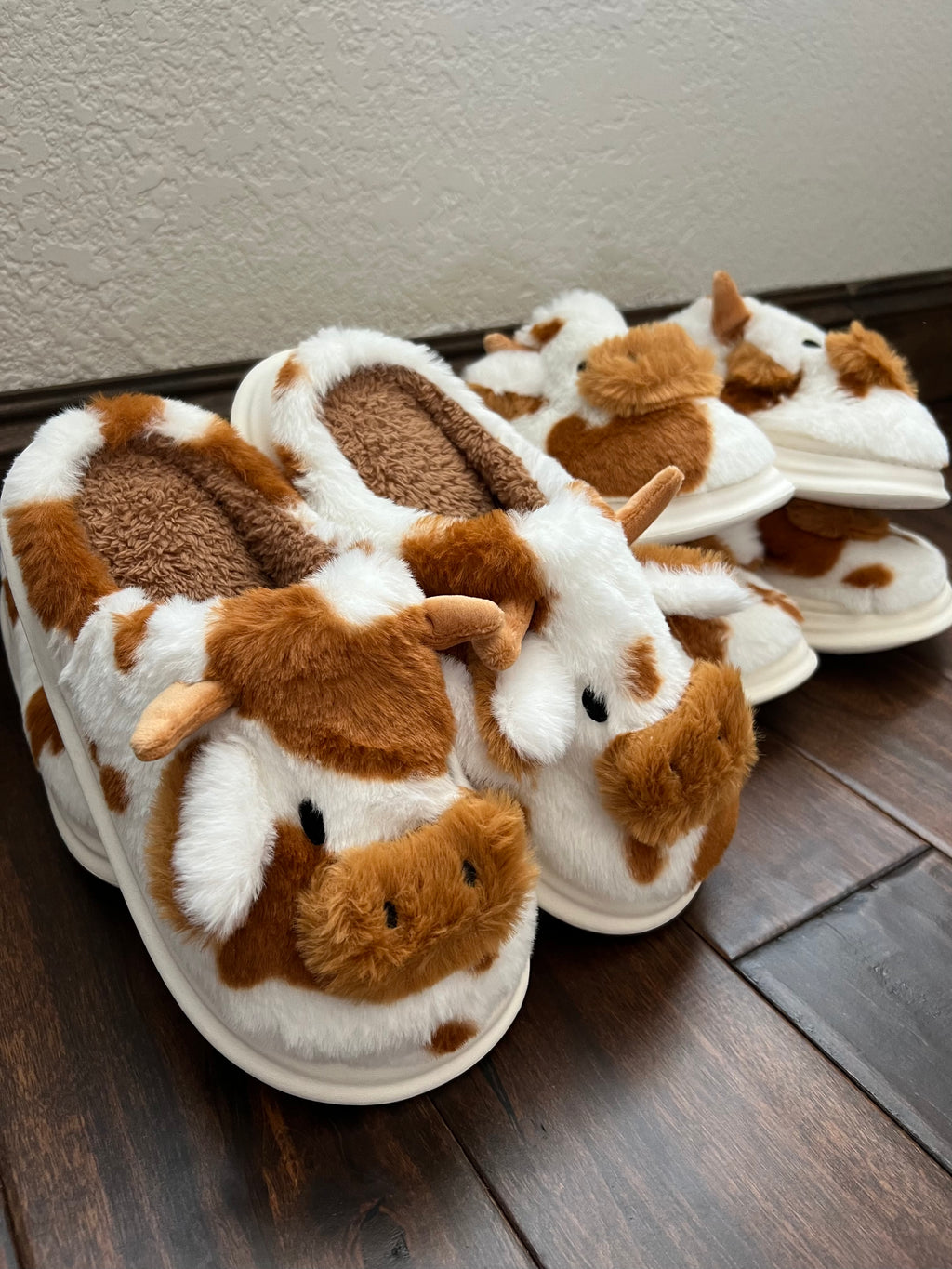 Cow Full Fleece Slippers