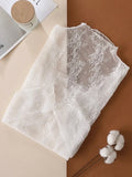 Sheer Lace Long Sleeve Top