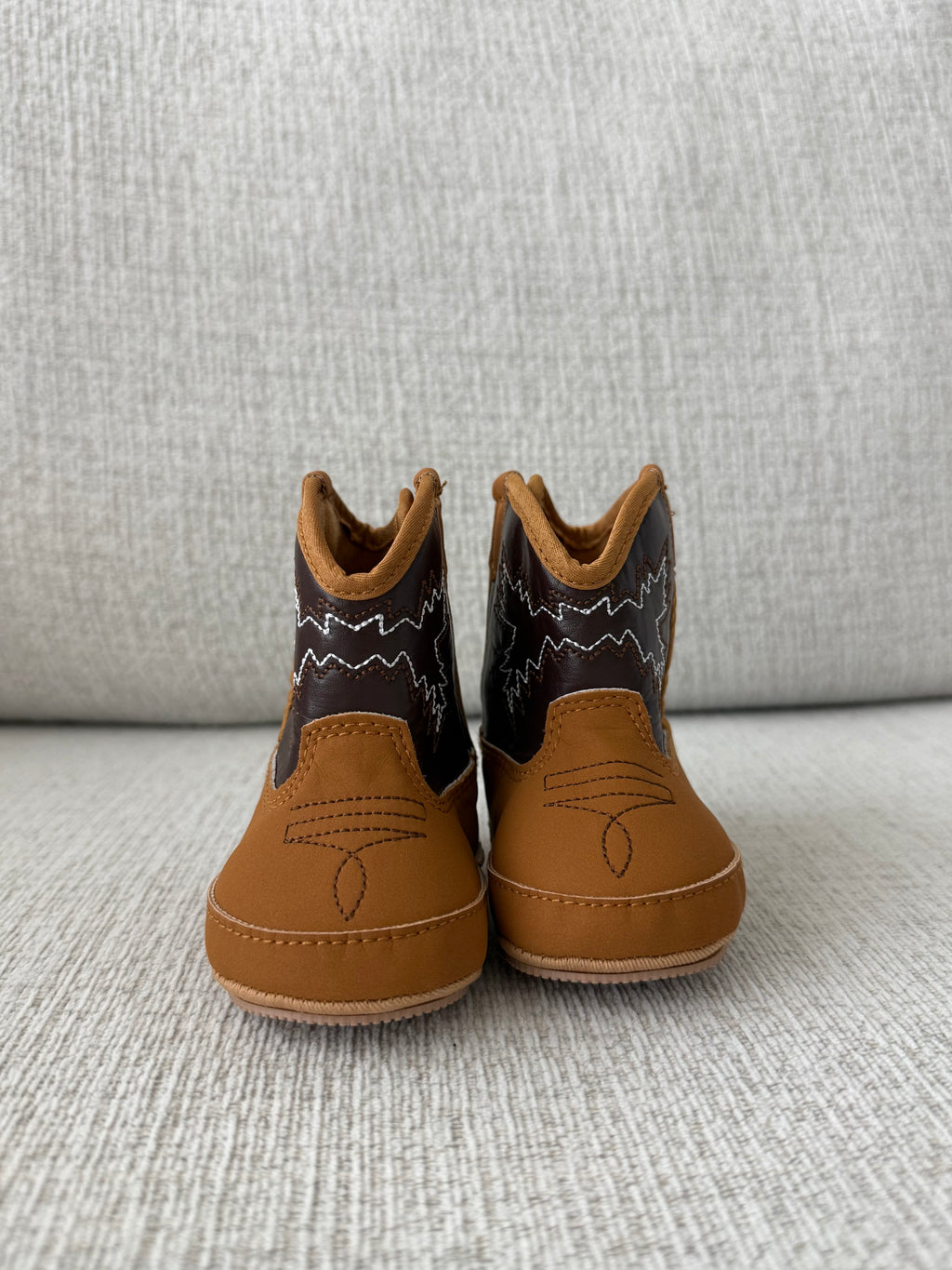 Baby Boy Cowboy Boots- Brown