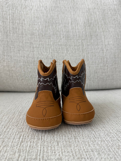 Baby Boy Cowboy Boots- Brown