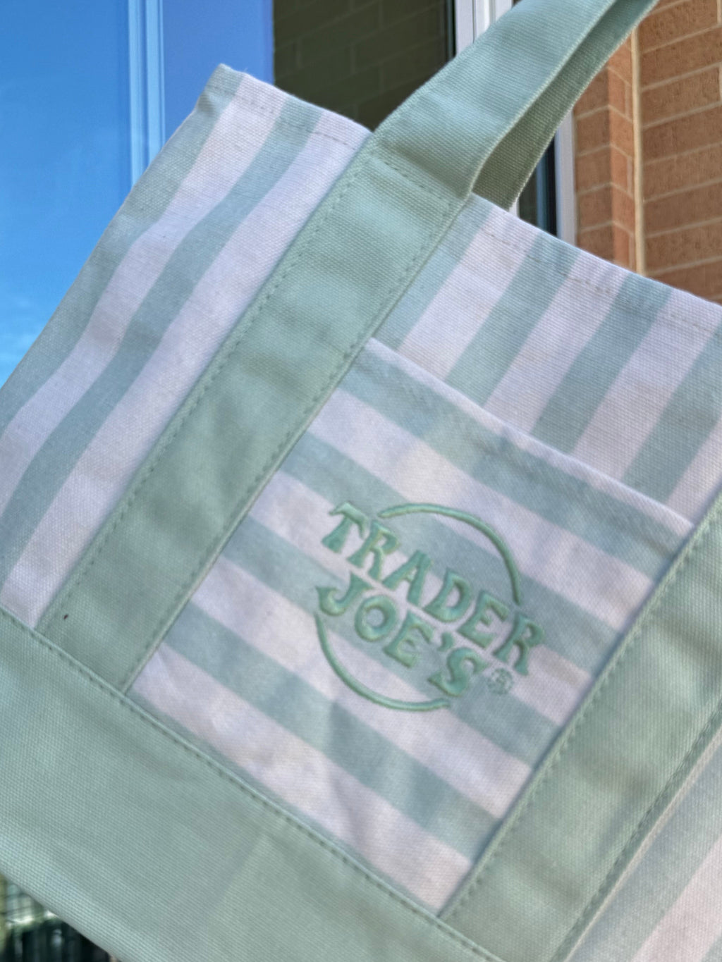 Trader Joe’s Mini Canvas Stripped Tote Bag