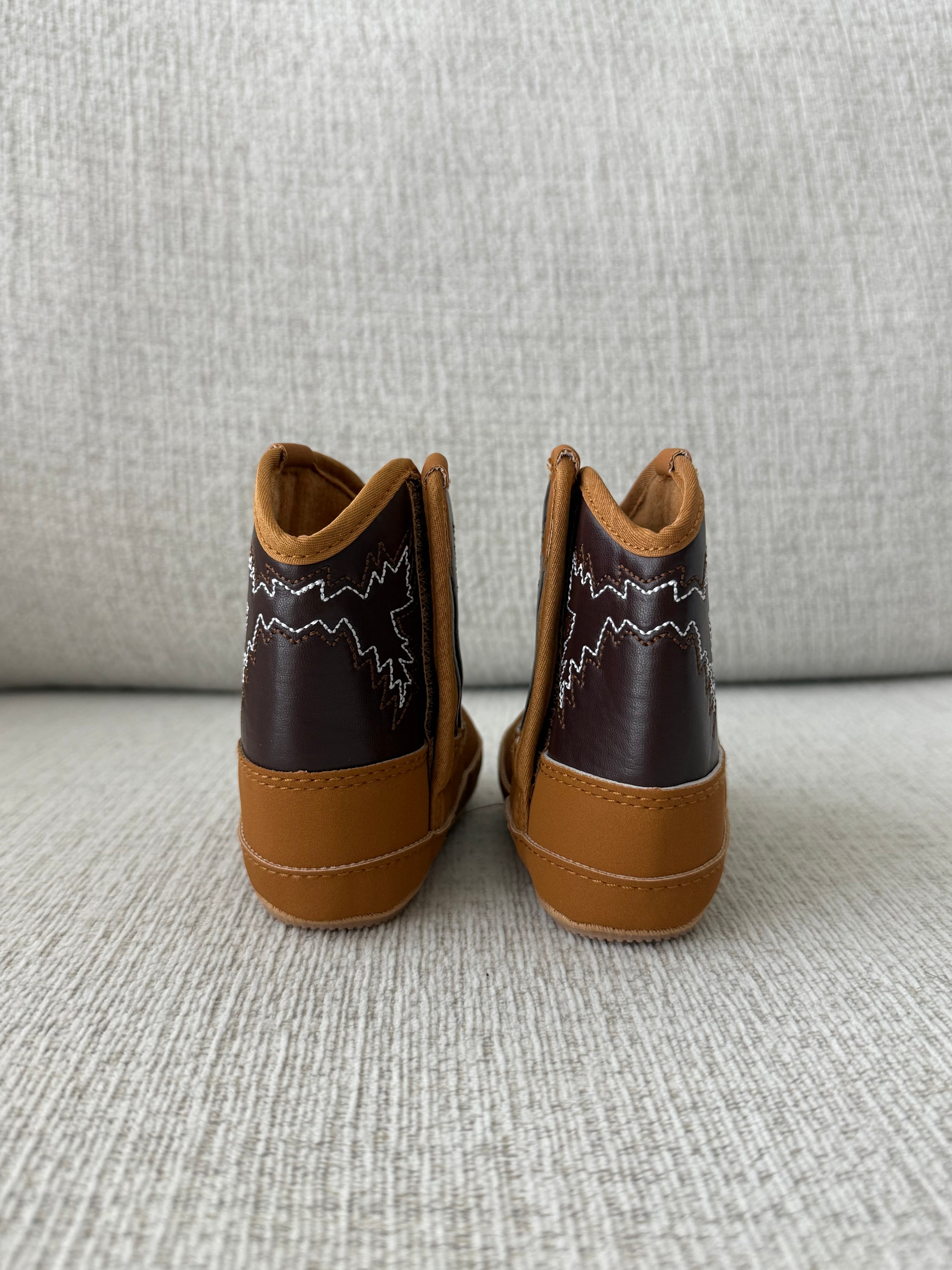 Baby Boy Cowboy Boots- Brown