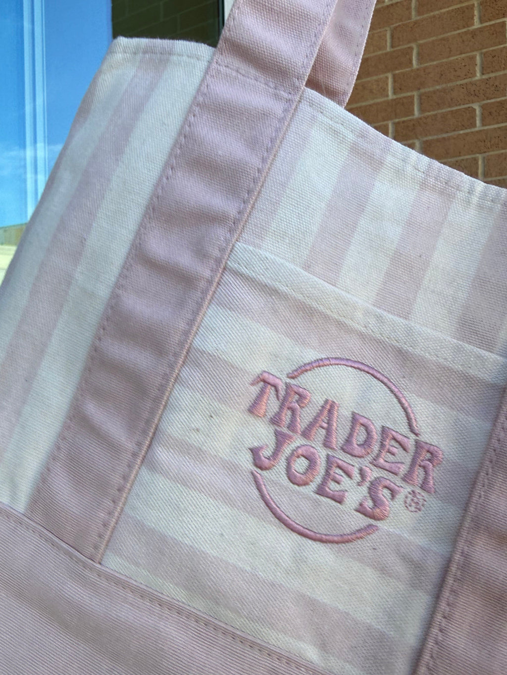 Trader Joe’s Mini Canvas Stripped Tote Bag