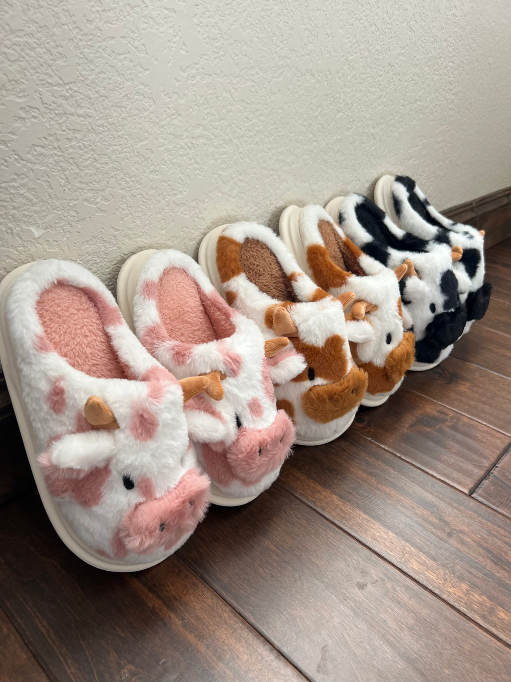 Cow Full Fleece Slippers