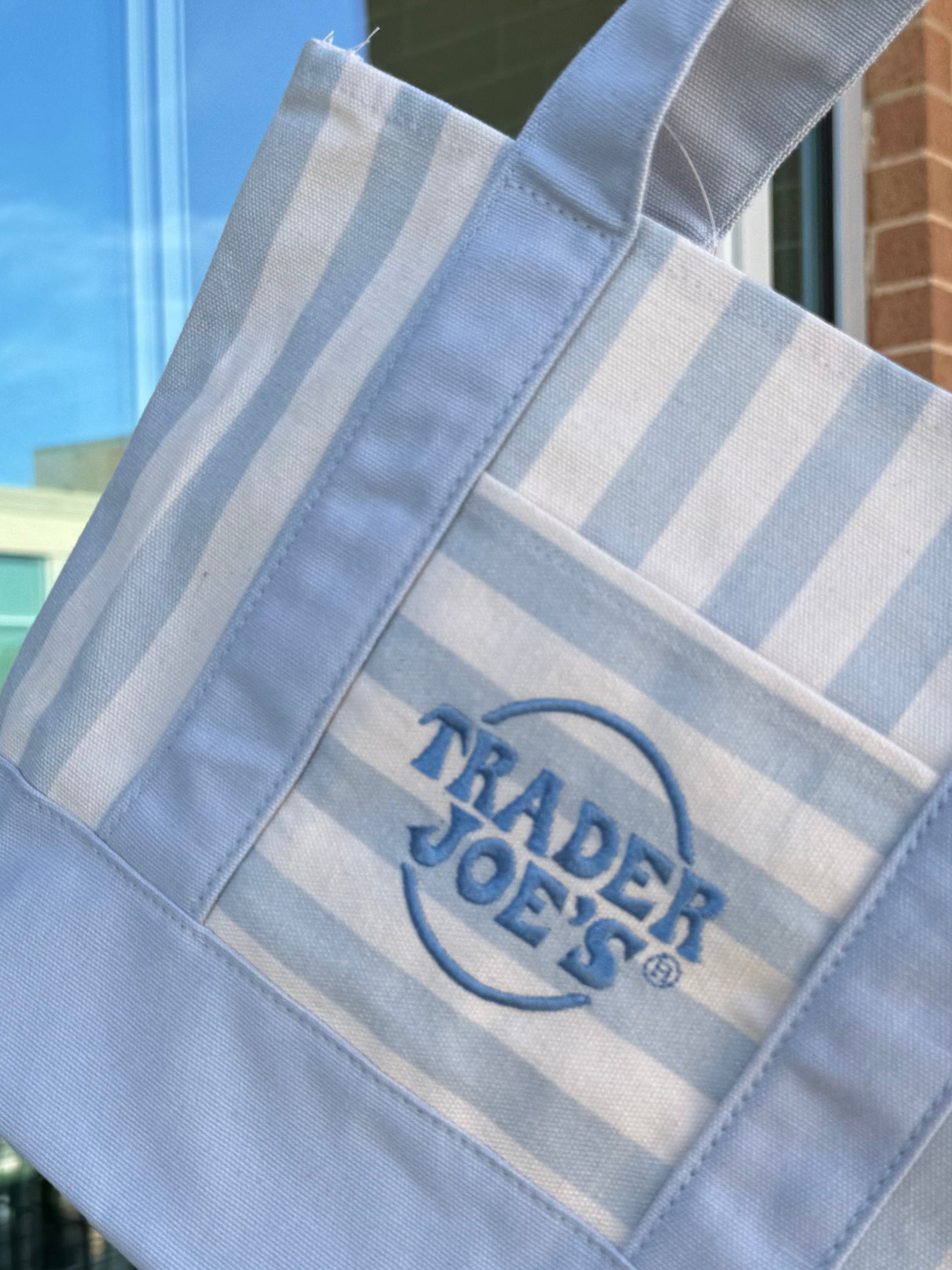 Trader Joe’s Mini Canvas Stripped Tote Bag