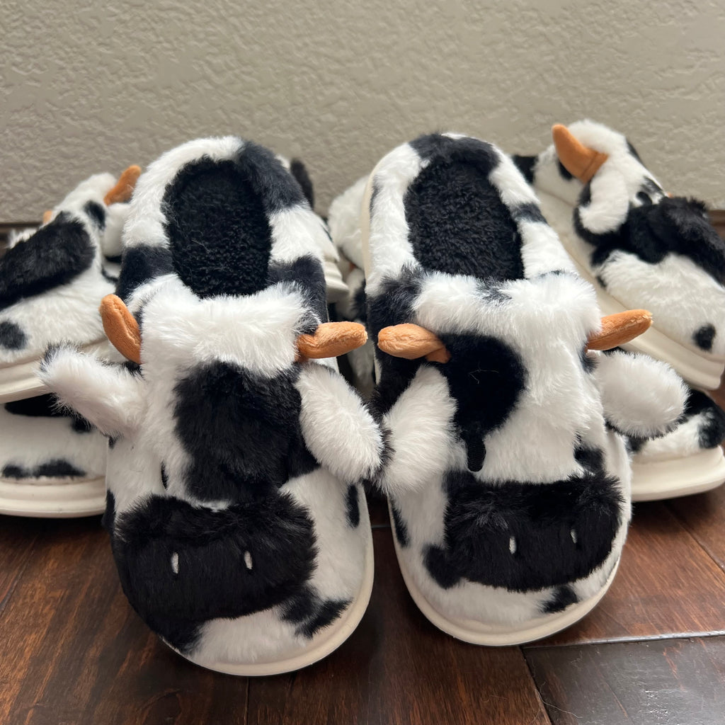 Cow Full Fleece Slippers