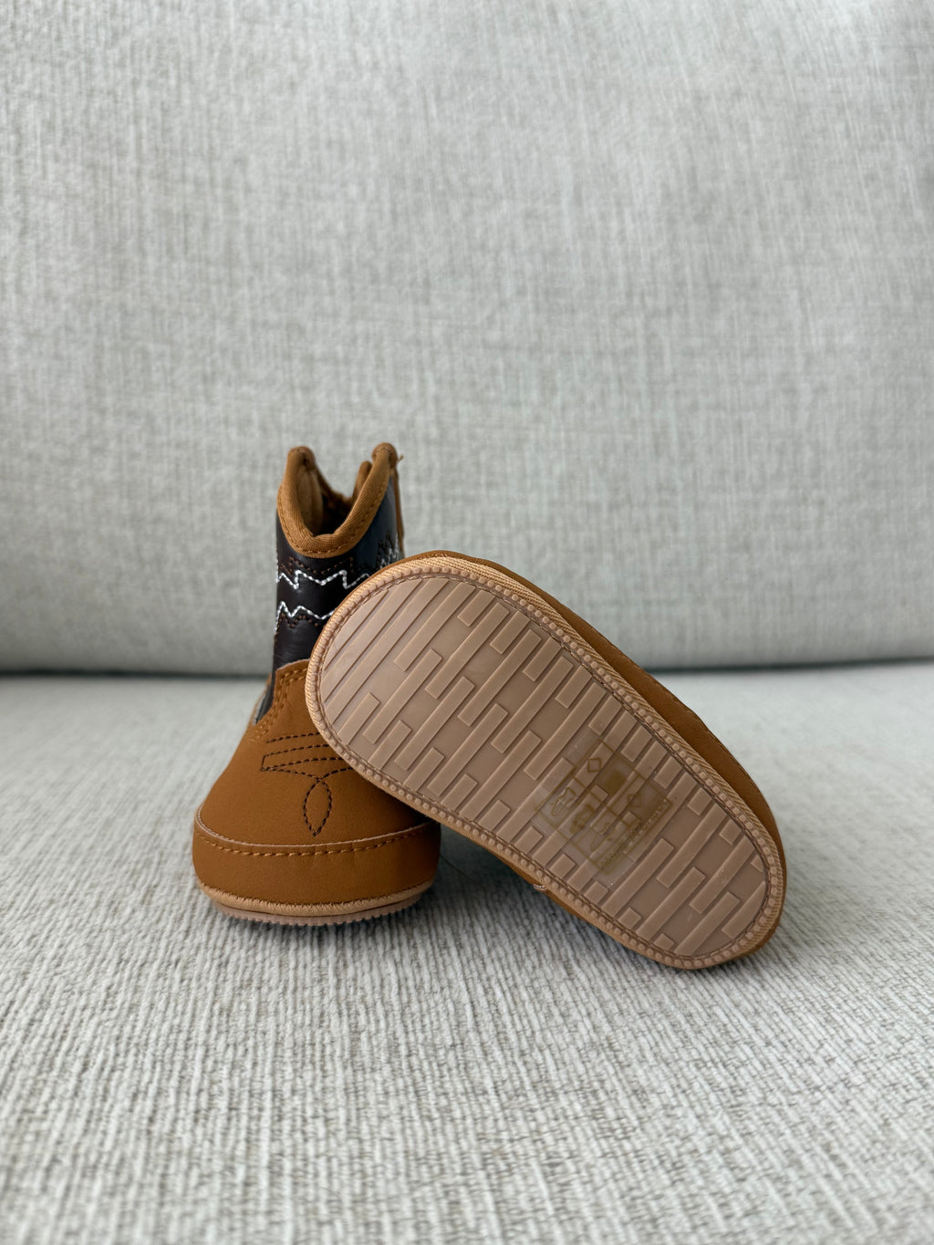 Baby Boy Cowboy Boots- Brown