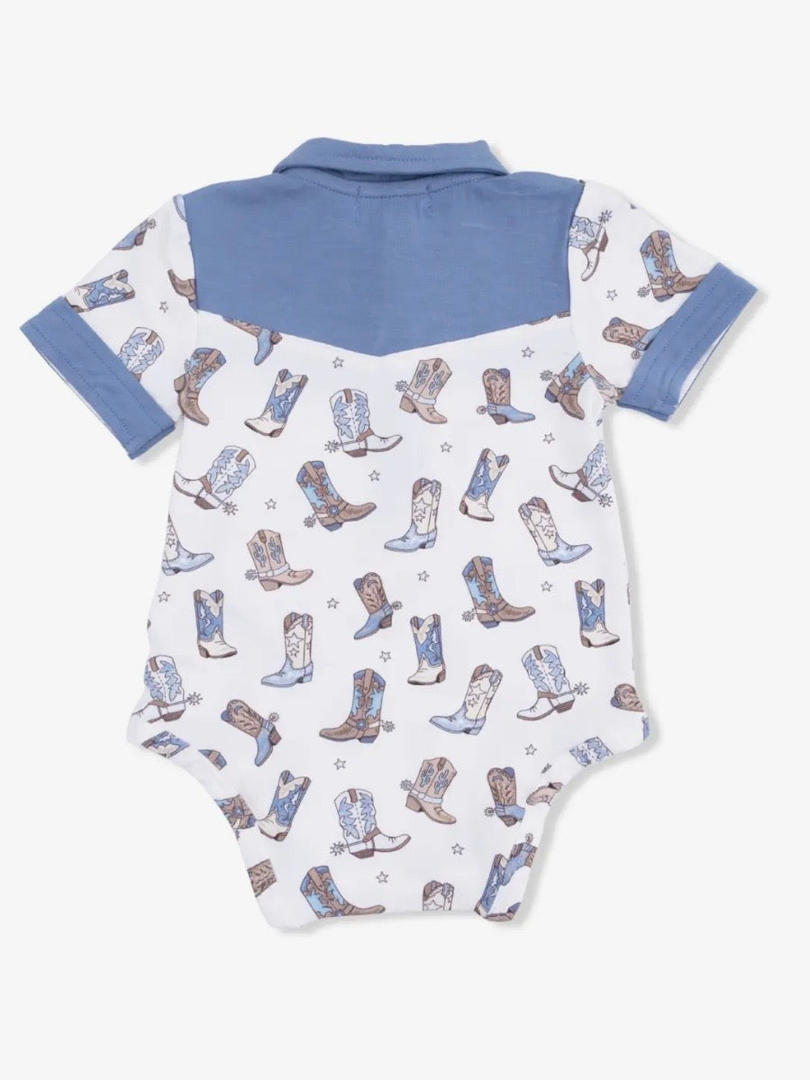 Cowboy Boots- Bodysuit Polo