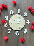 Baby Girl Wooden Flower Monthly Milestone First Year Photo Op