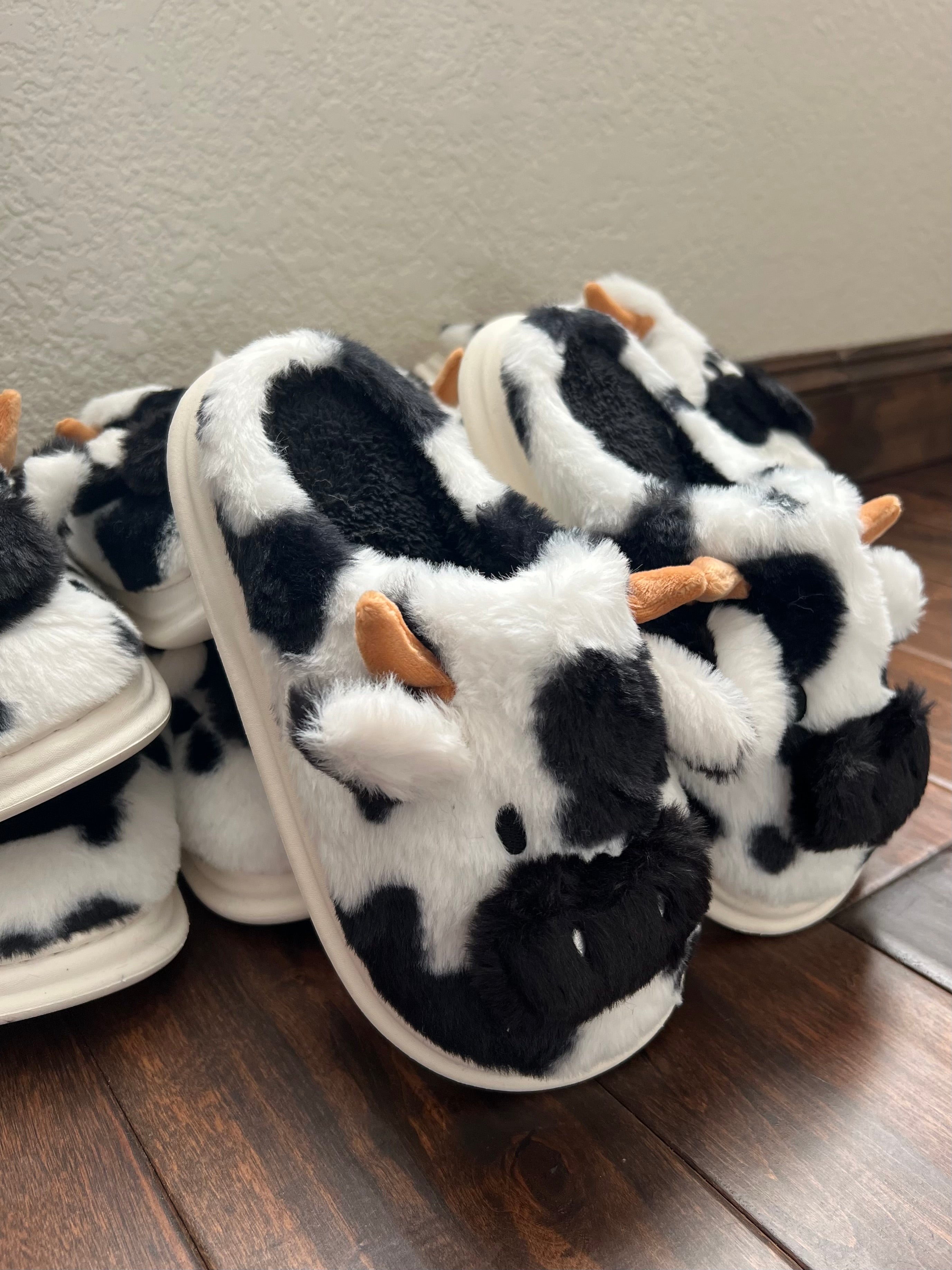 Cow Full Fleece Slippers