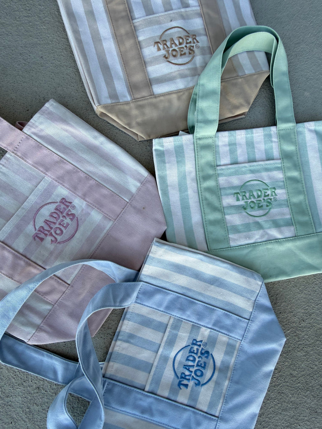 Trader Joe’s Mini Canvas Stripped Tote Bag